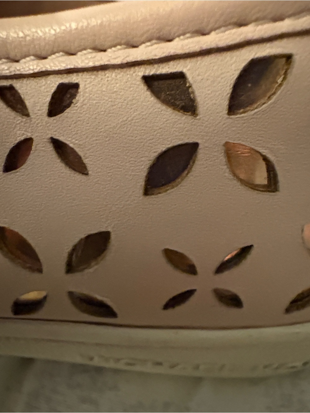 Michael Kors Blush Pink Perforated Slip-On Sneakers - Picture 2 of 13